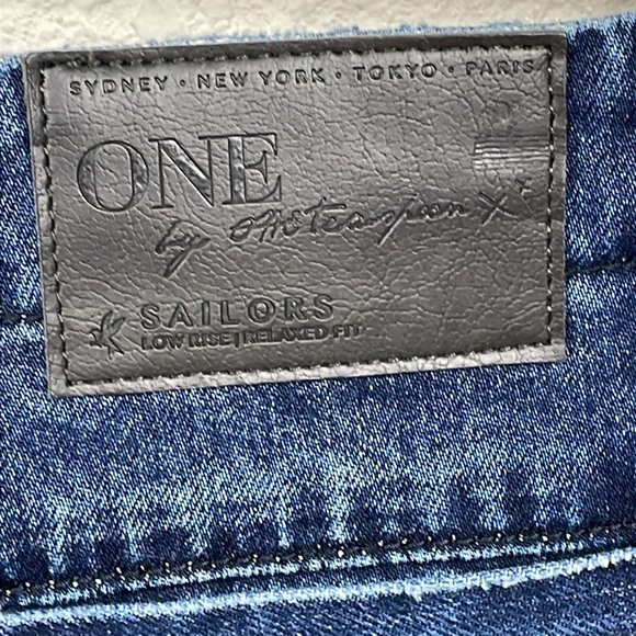 NWT One Teaspoon Sailors Low Rise Relaxed Fit Shorts Dark Wash Sz 26 - Picture 6 of 11